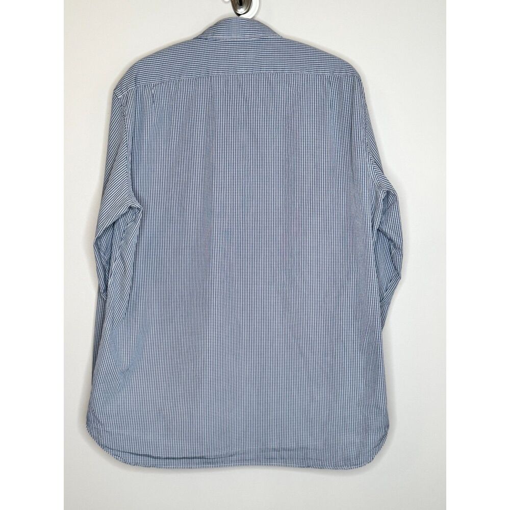 J.Crew Thompson Shirtings XL Blue Check Button Down Preppy Classic Office Shirt - Picture 6 of 6
